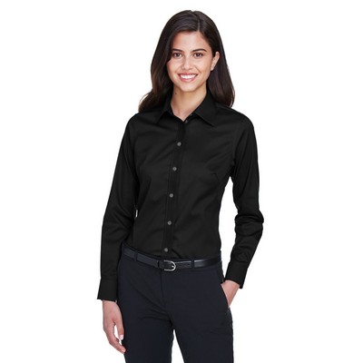 Devon and Jones® Ladies' Crown Collection® Solid Stretch Twill Woven Shirt