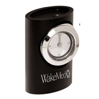 Insignia Series Rotating Black Picture Frame w/Desk Clock